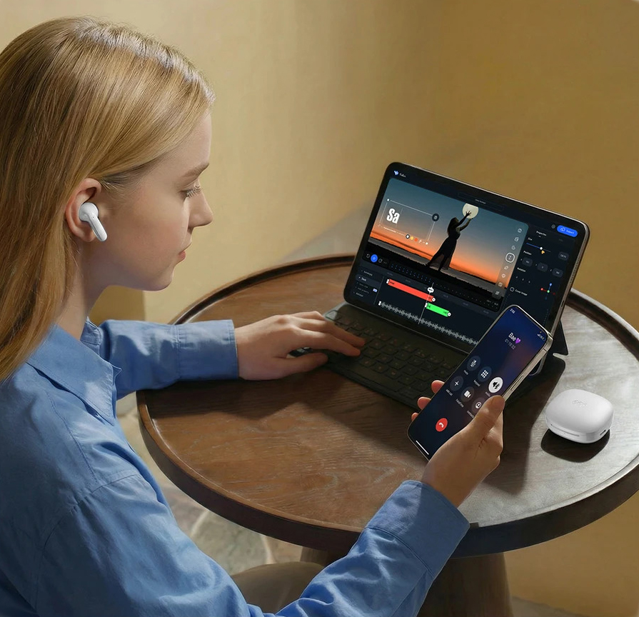 TWS-наушники QCY T13 Pro с интеллектуальным шумоподавлением и длительным временем работы